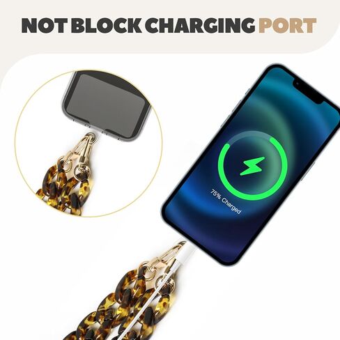 3 قطع حبل للهاتف الخلوي، سلسلة كروس للهاتف قابلة للفصل، حزام كتف أكريليك حزام سلسلة هاتف عالمي مع رقع حبل للهاتف متوافقة مع معظم حقائب الهواتف in Kuwait