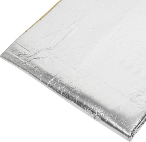 uxcell 197mil 6.8sqft Car Cell Foam 5mm Sound Proofing Insulation Deadener Mat High Density Foam Aluminium Foil Heat Sound Deadening Mat 24.8x39.4inch in Kuwait