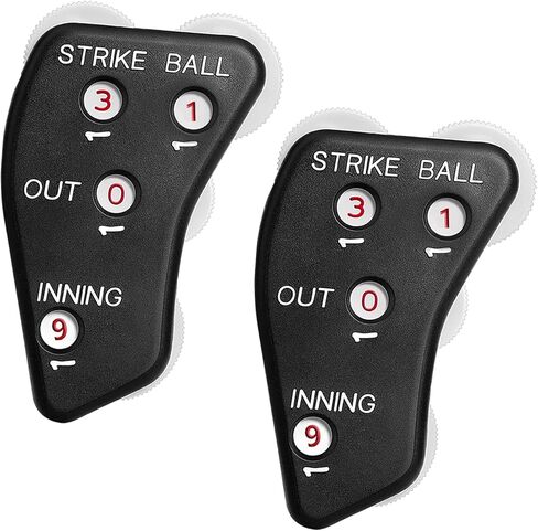 Umpire Indicator - Premium 4-Dial Baseball & Softball Umpire Clicker - Durable, Easy to Use Strike, Ball, Out, & Inning Counter - Perfect for Professional & Amateur Umpires in Kuwait