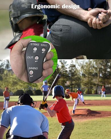 Umpire Indicator - Premium 4-Dial Baseball & Softball Umpire Clicker - Durable, Easy to Use Strike, Ball, Out, & Inning Counter - Perfect for Professional & Amateur Umpires in Kuwait