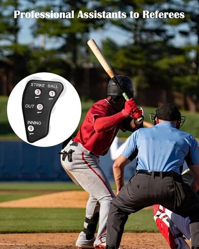 Umpire Indicator - Premium 4-Dial Baseball & Softball Umpire Clicker - Durable, Easy to Use Strike, Ball, Out, & Inning Counter - Perfect for Professional & Amateur Umpires in Kuwait