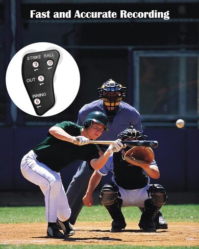 Umpire Indicator - Premium 4-Dial Baseball & Softball Umpire Clicker - Durable, Easy to Use Strike, Ball, Out, & Inning Counter - Perfect for Professional & Amateur Umpires in Kuwait