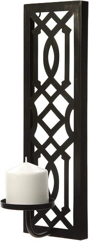 Hosley Set of 2 Oil Rubbed Bronze Metal Wall Sconce 16.5 Inch High - Your Choice of Colors/Design. Great Wall Decor Ideal Gift for Wedding Party Spa Home Decor O5 in Saudi Arabia