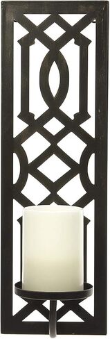 Hosley Set of 2 Oil Rubbed Bronze Metal Wall Sconce 16.5 Inch High - Your Choice of Colors/Design. Great Wall Decor Ideal Gift for Wedding Party Spa Home Decor O5 in Saudi Arabia