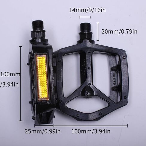 Light Weight Bike Pedals,Waterproof Bicycle Pedals with Aluminum,Universal 9/16 inch Anti-Skid Cycling Platform for City Bike,Ebike,Commuter Bike,MTB,BMX,Wellgo B249 Pedals in Kuwait