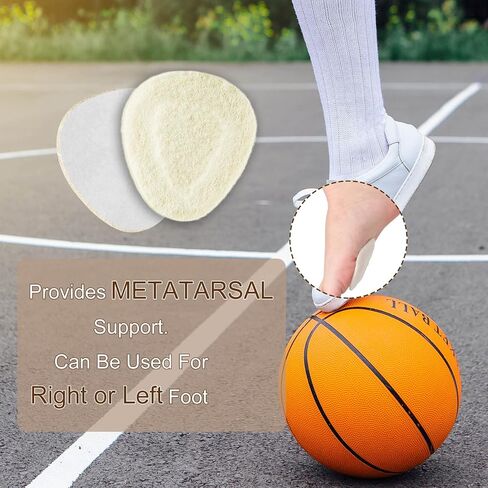 20 Pieces Metatarsal Felt Foot Pads Skived Cut Ball of Foot Cushions for Women Men Drop Shape Shoe Pads for Women Shoes Heel Insoles Forefoot Support Pain Relief 1/4 Inch Thick Off-White in Saudi Arabia