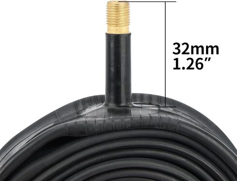 RUTU 27 x 1 3/8 Bike Tire Tubes(700 x 35-40 Tube),27 x 1.3/8 Inner Tube with 32mm Schrader Valve and Installation Accessories - Premium Heavy Butyl Inner Tube in Kuwait