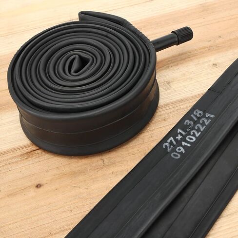 RUTU 27 x 1 3/8 Bike Tire Tubes(700 x 35-40 Tube),27 x 1.3/8 Inner Tube with 32mm Schrader Valve and Installation Accessories - Premium Heavy Butyl Inner Tube in Kuwait