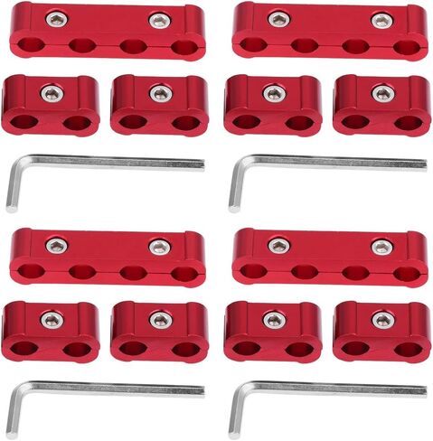 نول قابس شرارة السيارة، مقسم سلك المحرك، سبائك الألومنيوم، فاصل سلك توصيل الإشعال 8 مم 9 مم 10 مم 12 قطعة (أحمر) in Kuwait