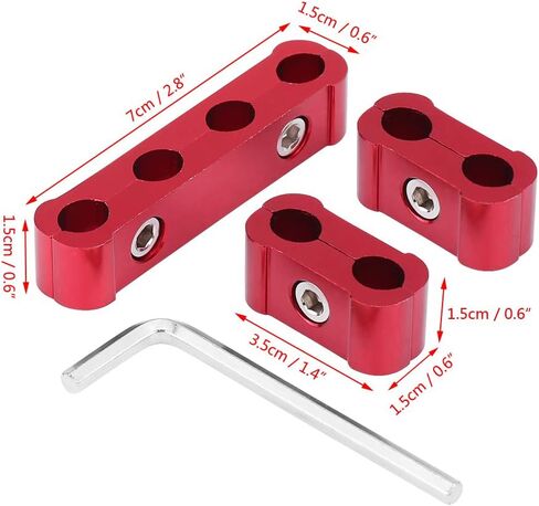 نول قابس شرارة السيارة، مقسم سلك المحرك، سبائك الألومنيوم، فاصل سلك توصيل الإشعال 8 مم 9 مم 10 مم 12 قطعة (أحمر) in Kuwait