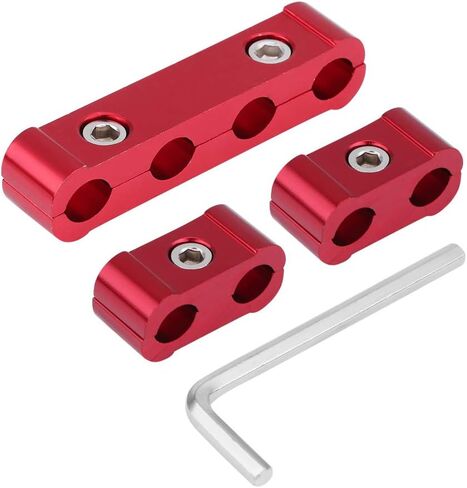 نول قابس شرارة السيارة، مقسم سلك المحرك، سبائك الألومنيوم، فاصل سلك توصيل الإشعال 8 مم 9 مم 10 مم 12 قطعة (أحمر) in Kuwait