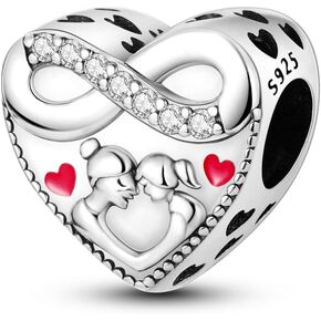 Parmuz 925 Sterling Silver Charms for Bracelets and Necklaces Glass Butterfly Star Moon Cute Cat Lucky Bracelet Charm Beads Aesthetic Peandant gift for woman girl