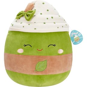 Squishmallows Original 16-Inch Lena Pink Guava Fruit with Flower - Official Jazwares Large Plush