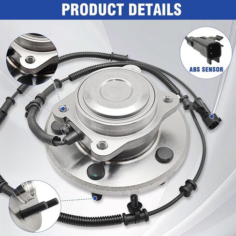513298 Wheel Bearing Hub Assembly Front Compatible with Nissan Rogue 2008-2013, for Nissan Rogue Select 2014-2015, for Nissan Sentra 2007-2012, 2Pcs in Kuwait