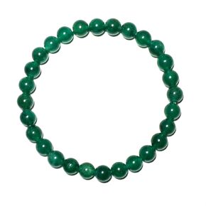 6MM Emerald Bracelet for Unisex | Fits for about 6-6.5'' Wrist | Birthstone of May | Heart Chakra Green Crysta| Spritual Healing Valentines Gift for Friends and Familys on any Festival