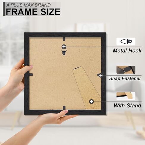 A PLUS MAX 16x20 Black Frame with Ivory Mat and Photo Hangers for Horizontal or Vertical Hanging - Pack of 4 in Saudi Arabia