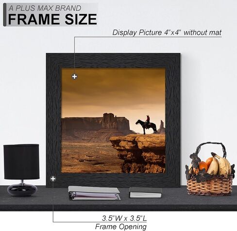 A PLUS MAX 16x20 Black Frame with Ivory Mat and Photo Hangers for Horizontal or Vertical Hanging - Pack of 4 in Saudi Arabia