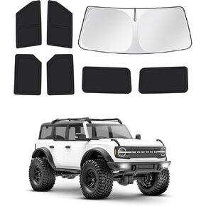 Sunshades for 2022-2025 Jeep Grand Cherokee Accessories Windshield Sun Shade Side Rear Window Shade Cover Sun Visor Shield Privacy Protection Keep Vehicle Cool Black 8PCS