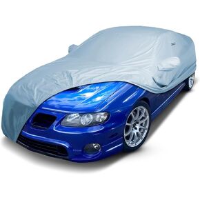 iCarCover Fits: [Pontiac GTO] 2004-2006 Premium Full Car Cover Waterproof All Weather Resistant Custom Outdoor Indoor Sun Snow Storm Protection Form-Fit Padded Cover with Straps