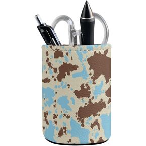 GIFTPUZZ Bear Pattern Pencil Pen Holder Cup Makeup Brush Holder Desk Accessories Stationery Organizer for Office Desk Accessory Yellow