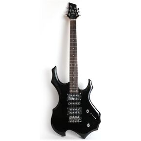 Fojill 39 Inch Electric Guitar Phoenix Body Maple Neck Rosewood Fretboard With Gig Bag (Pink)