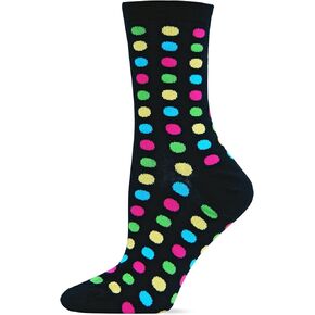 Hot Sox Women's Novelty Geometric Pattern Crew