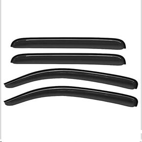 4pc Outside Mount Sun/Rain Guards Window Visor Compatible with 01-06 Chevy Silverado/GMC Yukon/Cadillac Crew Cab Wind Deflector 94355 in Saudi Arabia
