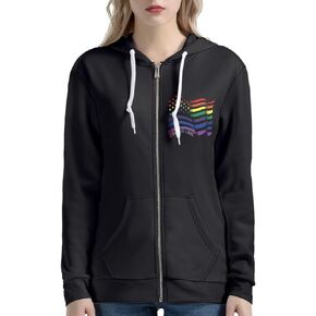 AFPANQZ Women's Zip Up Hoodie Hooded Sweatshirt Casual Oversize Long Sleeves Hoodie Full Zipper Tops Activewear XS-5XL