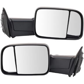 Trail Ridge Tow Mirror Power Folding Heated Smoked Signal Pair Set Compatible with 2007-2014 Ford F-150