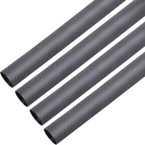 ARRIS 10mm Carbon Fiber Tube, 8mm x 10mm x 500mm Length 3K Roll Wrapped 100% Carbon Hollow Tubing for DIY Craft Matt Surface Black (2 PCS) in Kuwait