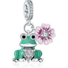 YUMINN Mom Birthstone Charm for 925 Sterling Silver for Women's Bracelets & Necklaces Dangle Pendant for Christmas Day Valentine's Day Mother's Day Jewelry Gifts for Girls