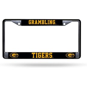 Rico Industries NCAA Nebraska Cornhuskers Black Black Chrome Frame W' Decal Insert 12" x 6" Car/Truck Auto Accessory in Saudi Arabia