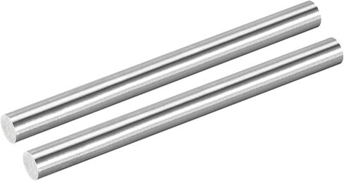 uxcell 2Pcs 304 Stainless Steel Rods, 17mm x 102mm Metal Solid Shaft Round Rod Lathe Bar Stock for Model Plane Cars Ship DIY Craft Metal Working in Saudi Arabia