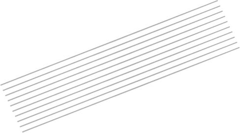 uxcell 20Pcs 304 Stainless Steel Rods, 1mm x 204mm Metal Solid Shaft Round Rod Lathe Bar Stock for Model Plane Cars Ship DIY Craft Metal Working in Kuwait