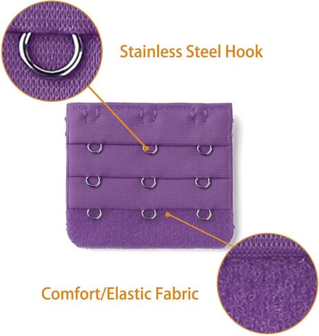 Allegra K 3 هوك 3 صف تمديد حزام حمالة الصدر المشبك الخطافات حزام حمالة الصدر للنساء in Kuwait