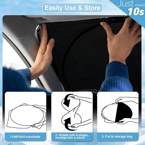 for Toyota Corolla 2023 Windshield Sun Shade, Front Sunshade for 2022 Corolla Prius Yaris Sienna Toyota C-HR 2018-2024 Vehicle Sun Protector Front Window Auto Windshield Cover Car Accessorie in Saudi Arabia