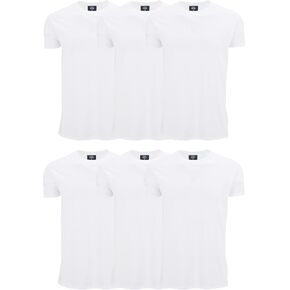 SOCKS'NBULK 36 Pack Mens Classic Crew Neck Soft Cotton Short Sleeve T-Shirts Tees Bulk