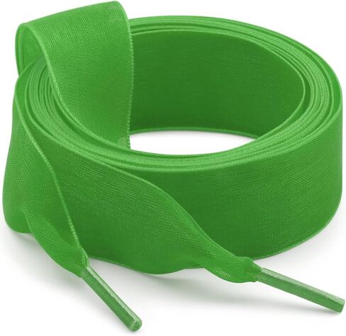 Satin Ribbon Shoe Laces: 2cm Flat Snow Yarn Shoelaces for Women - 2Pair in Saudi Arabia