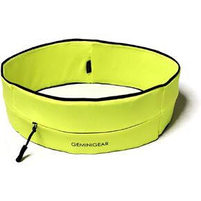 Running Belt Fanny Pack Waist Bag with Zipper Pocket Durable and Light (Black, Medium)