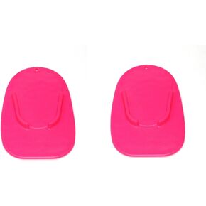 Pink 2 Pack Motorcycle Kickstand Plates | Kick Stand Plate Pad Base For Motorcycle motor Dirt Bike Perfect for parking on hot asphalt and soft surfaces Multicolor