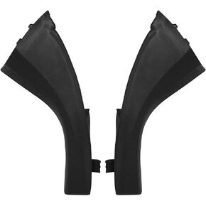 Right Left Front Wiper Side Cowl Extension Cover Trim Black Fits for RAV4 2006-2012 Parts Number 5386642012, 5386742012