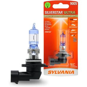 SYLVANIA - H13 SilverStar Ultra - High Performance Halogen Headlight Bulb, High Beam, Low Beam and Fog Replacement Bulb, Brightest Downroad with Whiter Light, Tri-Band Technology (Contains 1 Bulb)