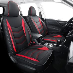 LUCKYMAN CLUB Subaru Seat Covers Full Set, fit for 2014-2024 Subaru Forester Outback Crosstrek Sport Limited Touring Platinum with Water Proof Faux Leather(Black)