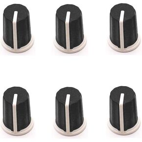 6-Pack EQ Rotary Knob for Pioneer DJM-700 750 800 850 900 2000 900NXS2 900SRT 900nexus 2000nexus etc, Pioneer Digital Controller XDJ-RX DDJ-RZ DDJ-SZ DDJ-SZ2 etc, DAA1176 DAA1305. (Black)
