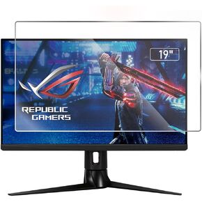 2 Pack 18.5 Inch Monitor Anti Glare Screen Protector Fit Diagonal 18.5" Desktop Standard or Curved Monitor 16:9 Widescreen, Reduce Glare and Eyes Strain, Anti Fingerprint (16.14" W x 9.09" H)