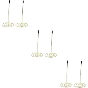 ABOOFAN 2 Pcs Desk Hutch Bill Holder Receipt Spike Stand Restaurant Order Ticket Holder Check Spike Stand Working Desk Receipts Receipt Bill Stick Rx Paper Office Folder