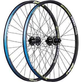 Corki Cycles TOPO Mountain Bike Wheels, 26’’27.5’’ 29’’x1.5-2.6 Inch (Thru Axle, Dual Disc Brake, Aluminum Alloy)