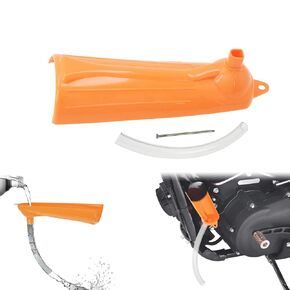 HDBUBALUS Drip Free Oil Filter Funnel Orange Flexible Oil Change Funnel Compatible with Harley Harley Sportster XL883 Breakout FXSB Touring Softail Dyna