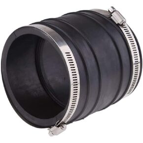 32-44348001 Exhaust Bellow ID 4 Inch for MerCruiser Stern Drive V6 V8 Engine 2.8L 3.0L 4.2L 4.3L 5.0L 5.7L 5.8L 6.2L 7.4L Upper Tube Pipe Boot with 2 Pcs Clamp Sierra 18-2748 32-44348T
