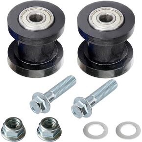 8mm Chain Roller Pulley Tensioner Wheel Guide Per for Motorcycle Mini Bike Atv 125cc 140cc 160cc SSR XR125 CRF50 KLX110 Pitster Pit Dirt Bike Parts (Pack of 2 Black)